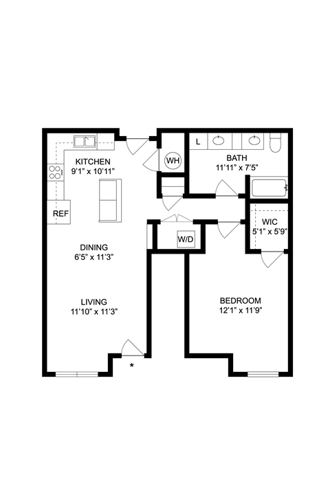 bedroom floor plan